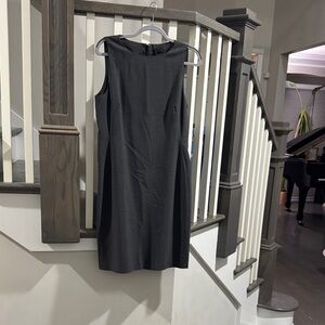 Theory Charcoal Sleeveless Midi Dress and Blazer